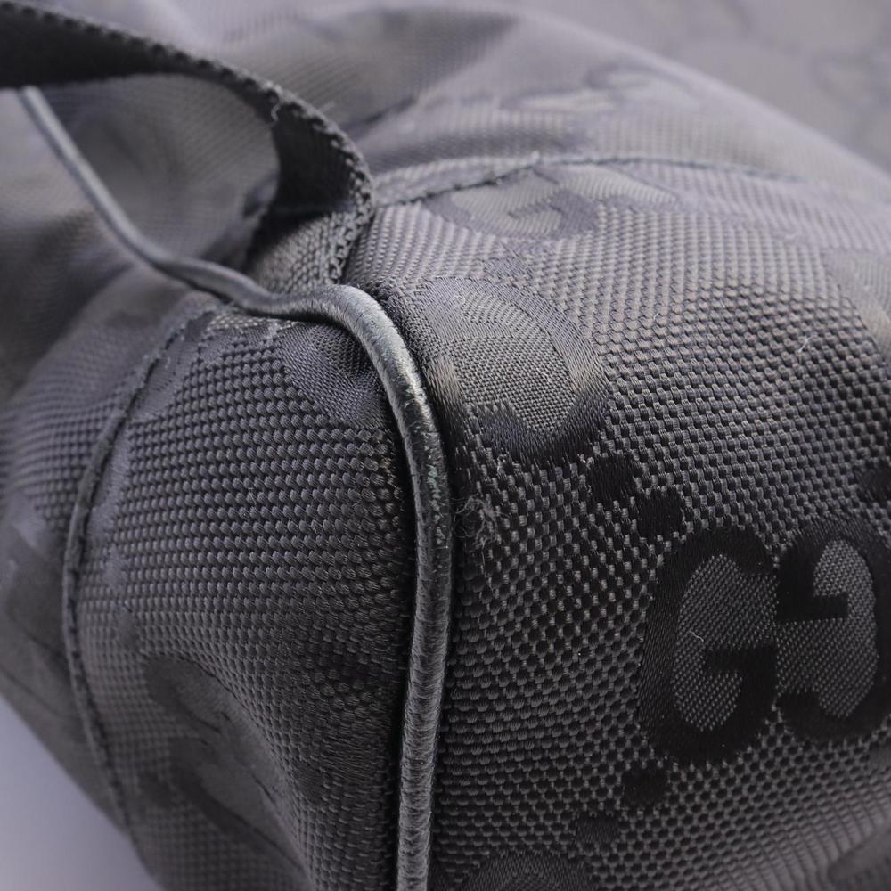 Gucci Black Pattern Grid Leather Backpack Gg Ruck… - image 5